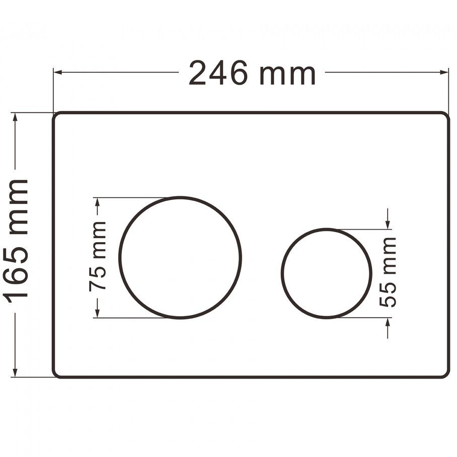Кнопка смыва Abber AC0121MMG (золотой матовый)