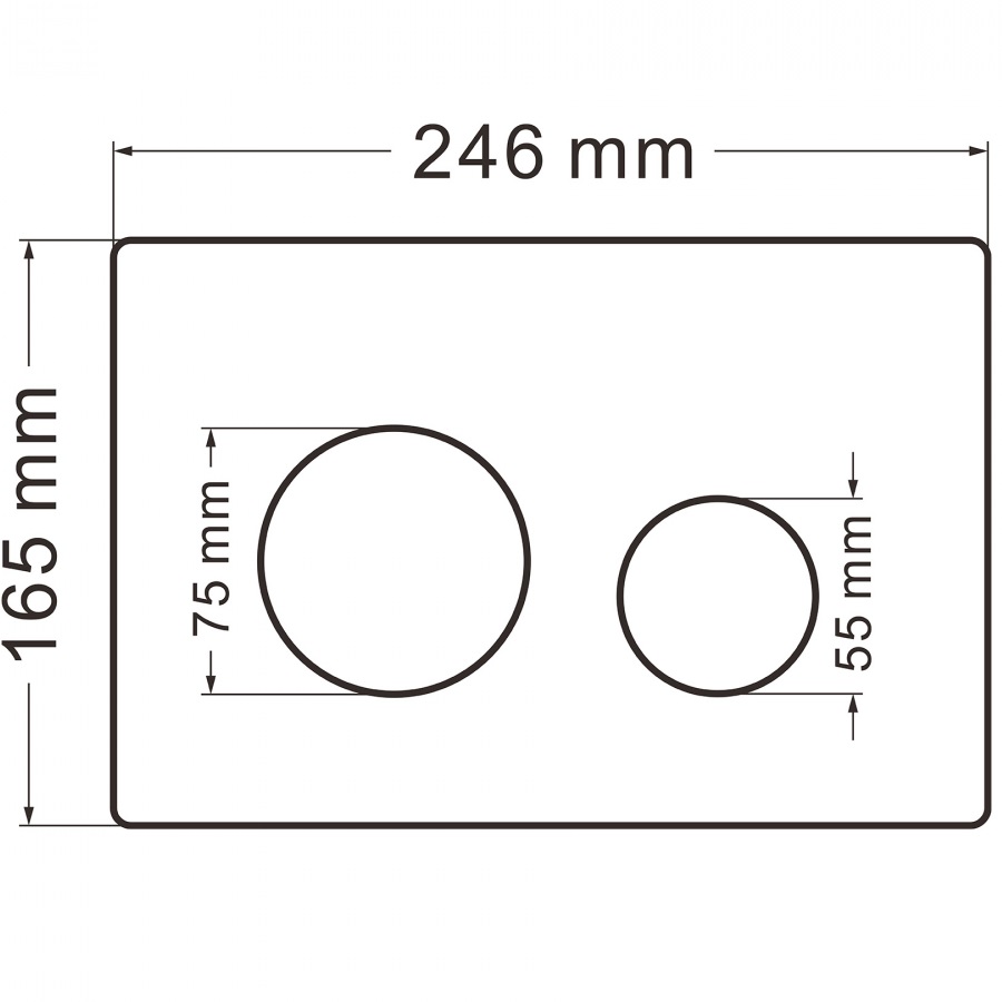 Кнопка смыва Abber AC0121RG (розовое золото)