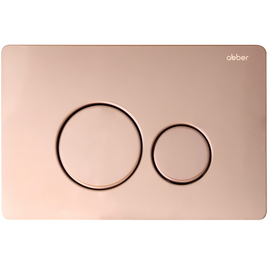 Кнопка смыва Abber AC0121RG (розовое золото)