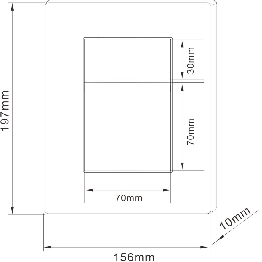 Кнопка смыва Abber AC0123NG (никель)
