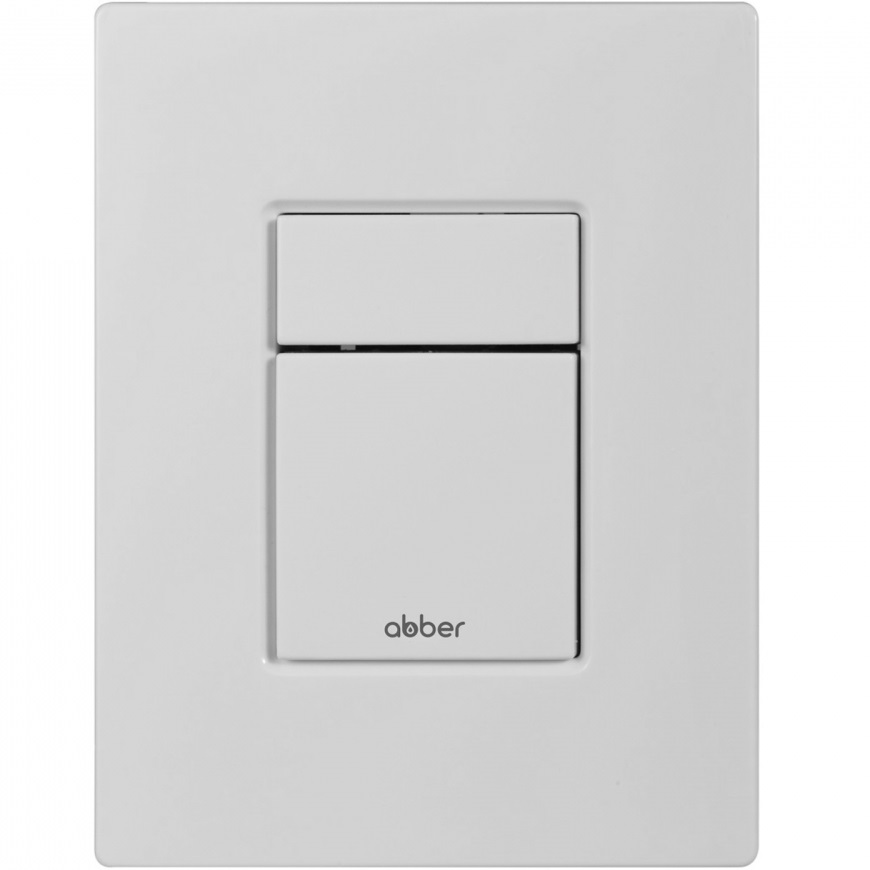 Кнопка смыва Abber AC0123MW (белый матовый)