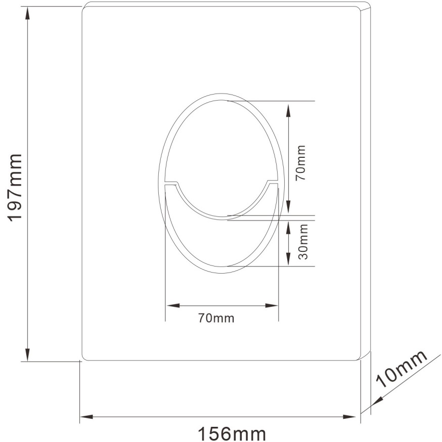 Кнопка смыва Abber AC0125BG (золото брашированное)