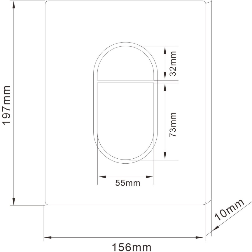 Кнопка смыва Abber AC0124MB (черный матовый)
