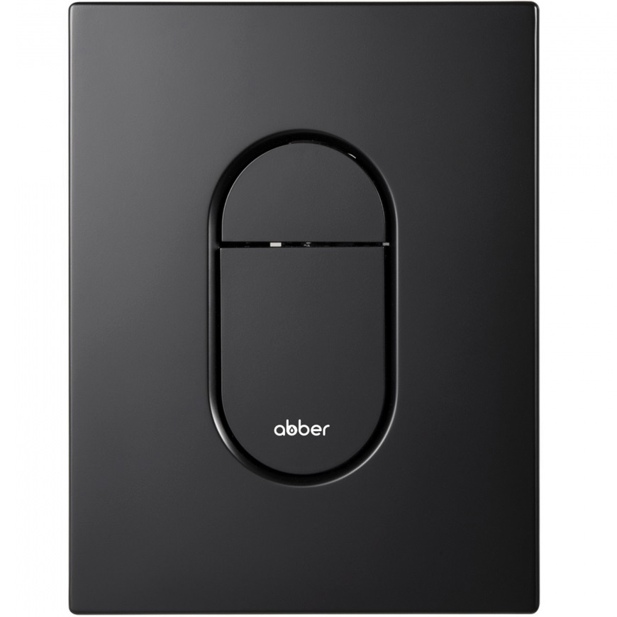 Кнопка смыва Abber AC0124MB (черный матовый)