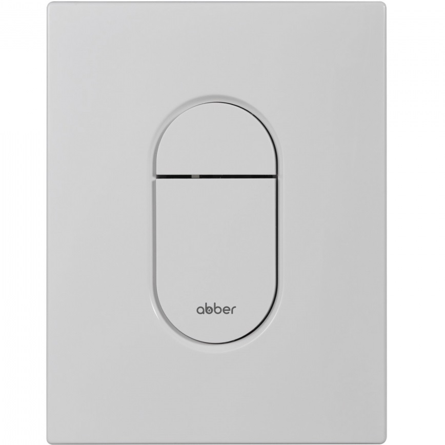 Кнопка смыва Abber AC0124MW (белый матовый)