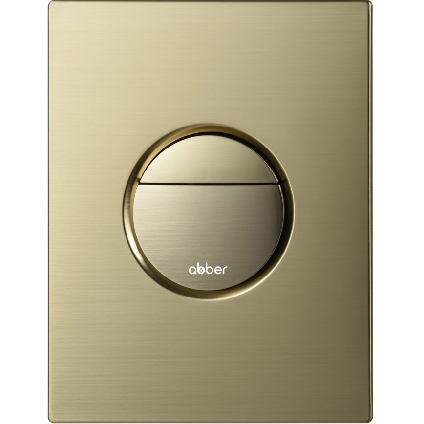 Кнопка смыва Abber AC0126BG (золото брашированное)