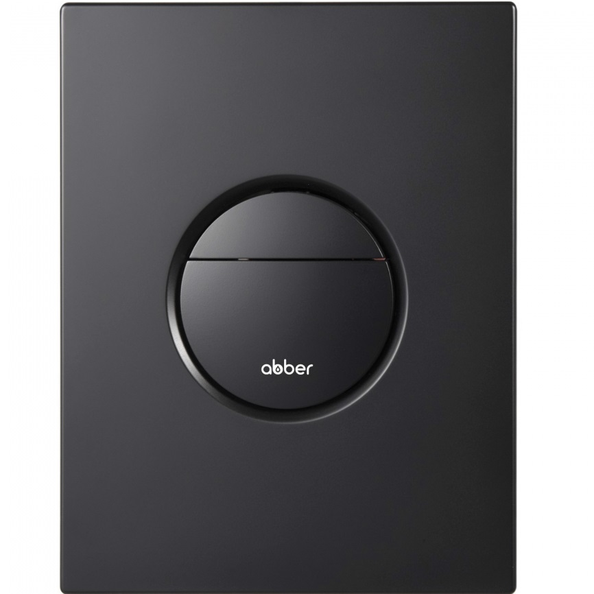 Кнопка смыва Abber AC0126MB (черный матовый)
