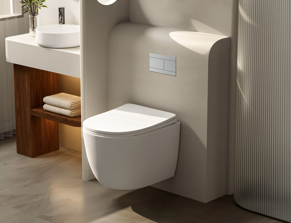 Кнопка смыва Abber AC0127MCH (хром матовый)