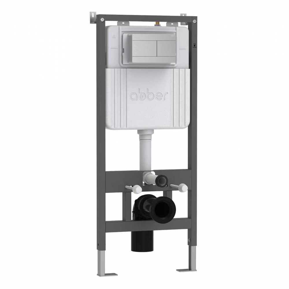 Кнопка смыва Abber AC0127MCH (хром матовый)