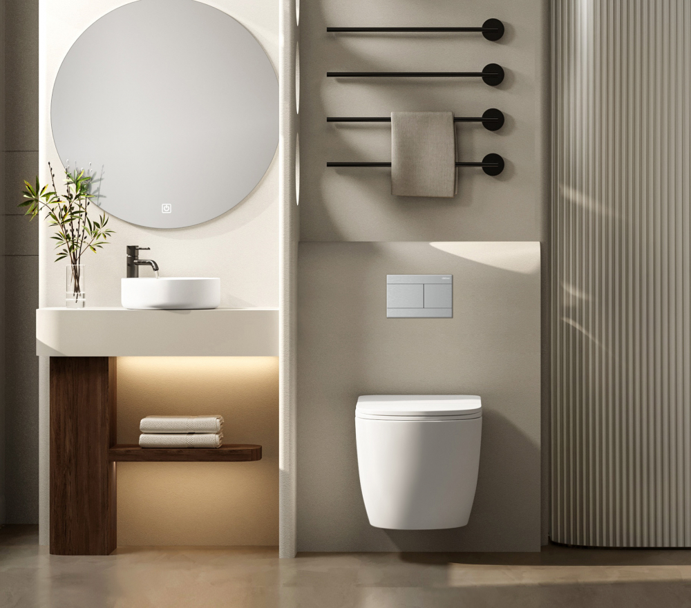 Кнопка смыва Abber AC0127MCH (хром матовый)