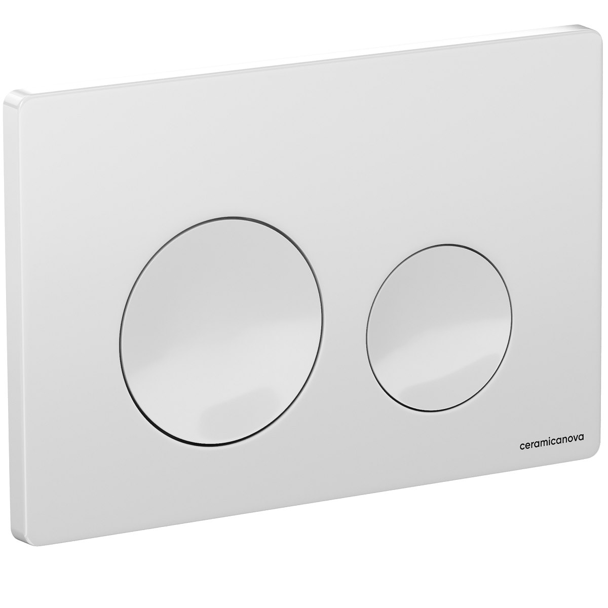 Кнопка смыва Ceramicanova Баланс (Balance) Круг (Circle) CN12-001W (белый глянцевый)