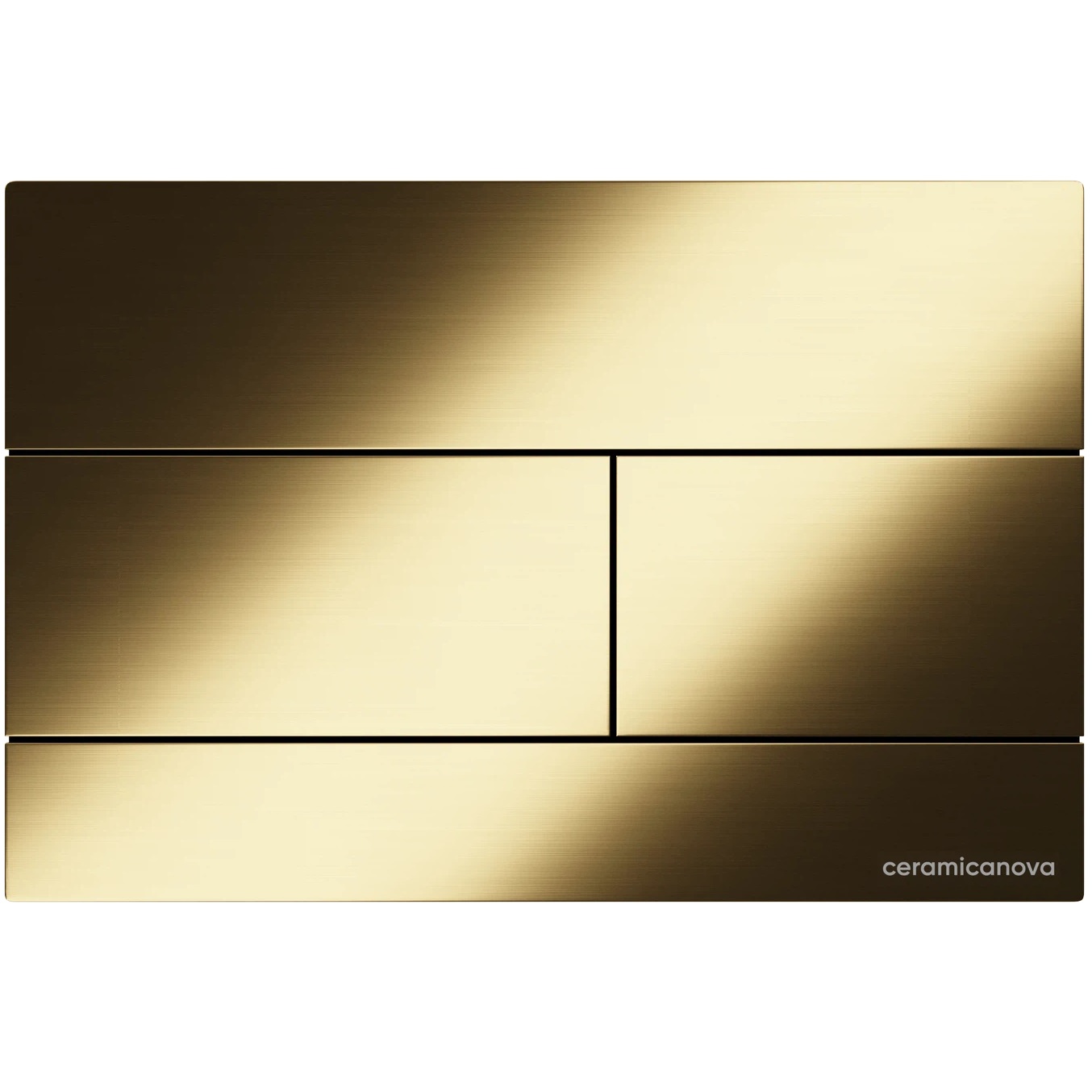 Кнопка смыва Ceramicanova Баланс (Balance) Прямоугольник (Rect) CN12-004BG (золото брашированное)