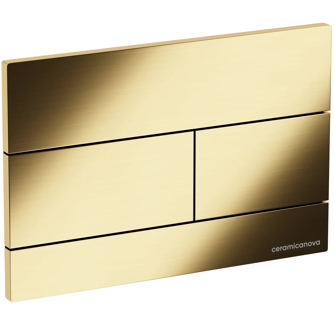 Кнопка смыва Ceramicanova Баланс (Balance) Прямоугольник (Rect) CN12-004BG (золото брашированное)