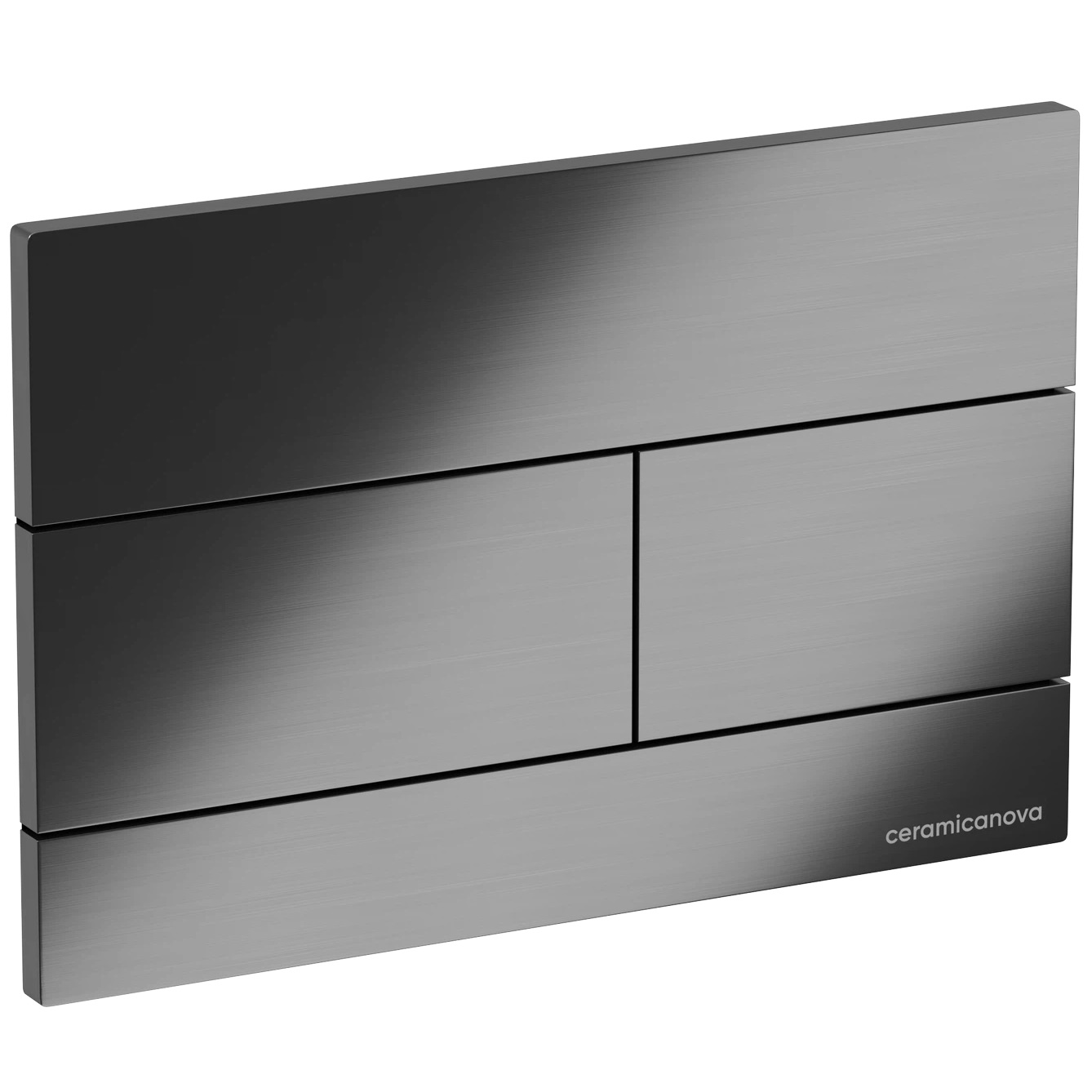 Кнопка смыва Ceramicanova Баланс (Balance) Прямоугольник (Rect) CN12-004GG (вороненая сталь)