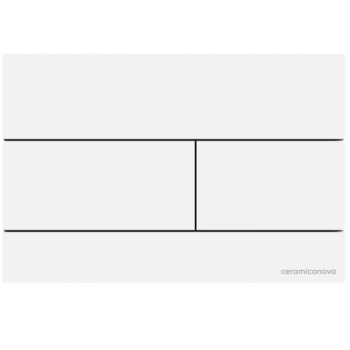 Кнопка смыва Ceramicanova Баланс (Balance) Прямоугольник (Rect) CN12-004W (белый глянцевый)