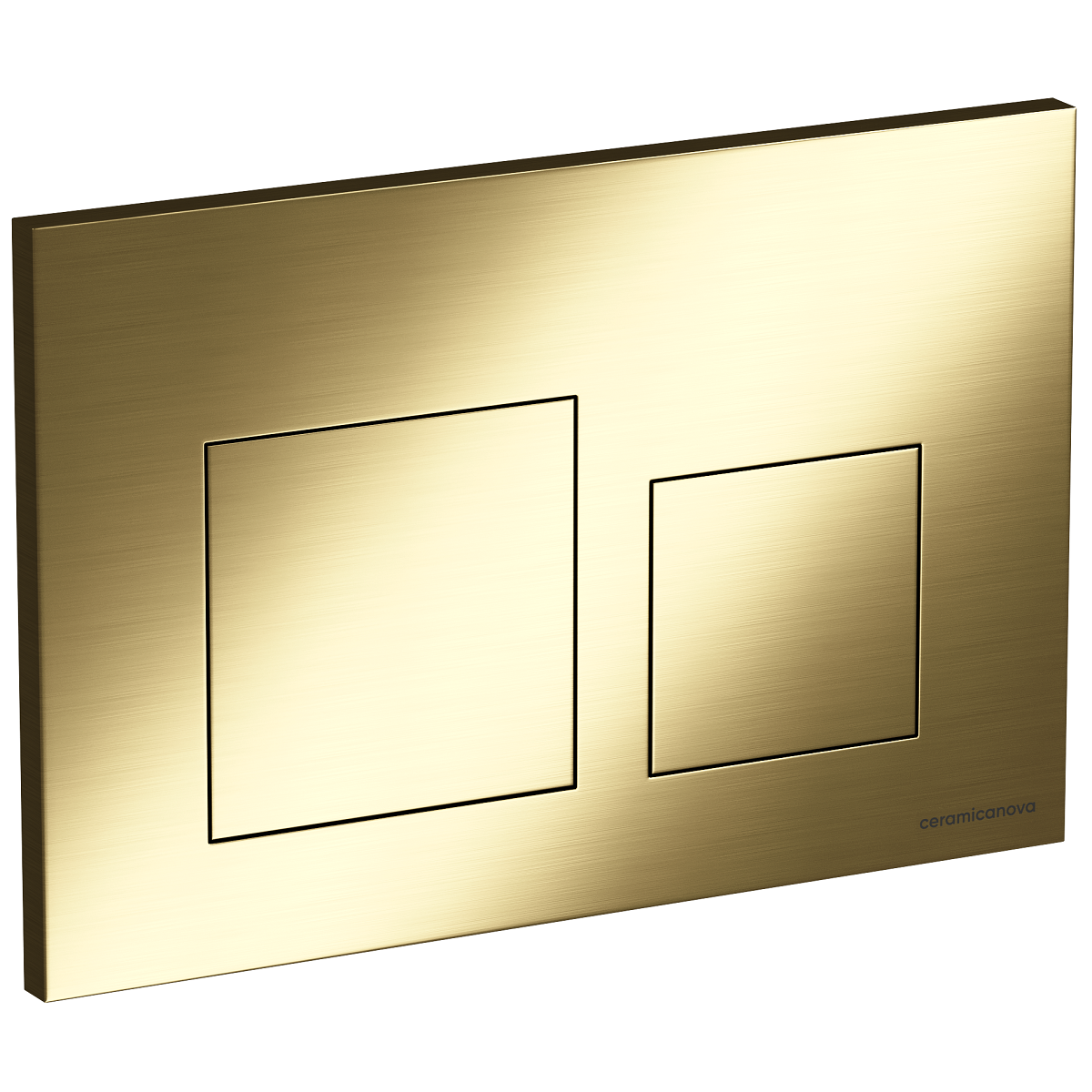 Кнопка смыва Ceramicanova Баланс (Balance) Квадрат (Square) CN12-002BG (золото брашированное)