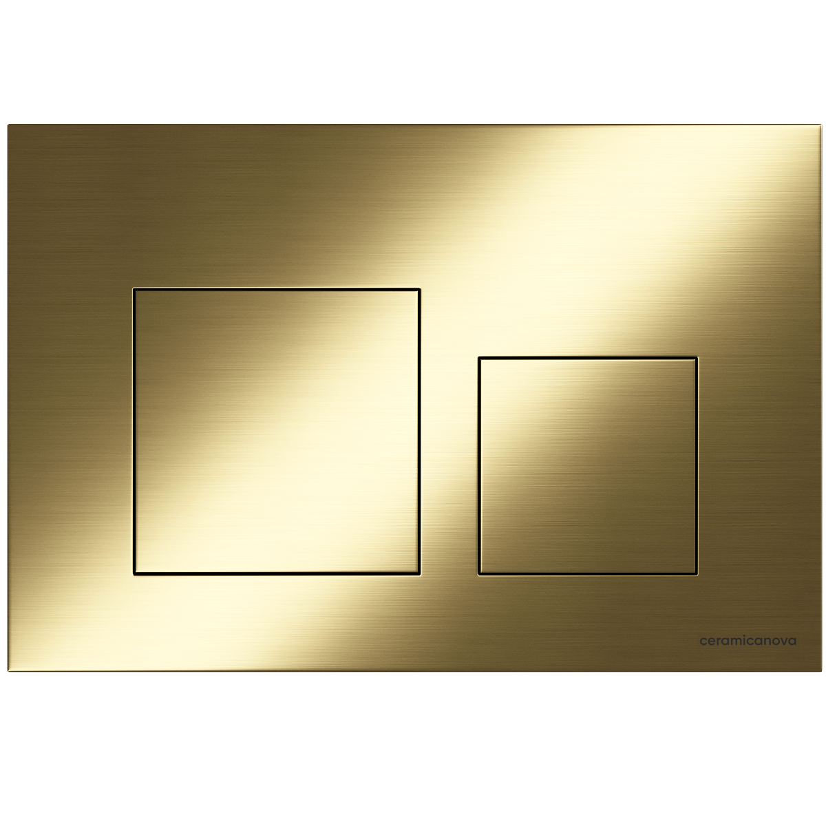 Кнопка смыва Ceramicanova Баланс (Balance) Квадрат (Square) CN12-002BG (золото брашированное)