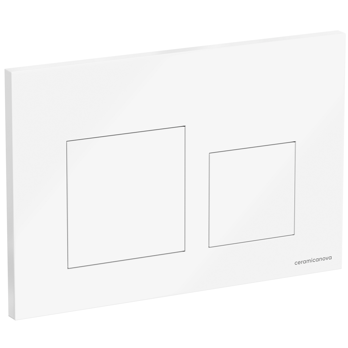 Кнопка смыва Ceramicanova Баланс (Balance) Квадрат (Square) CN12-002W (белый глянцевый)