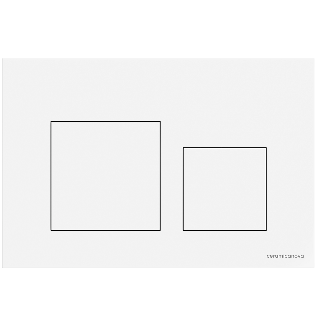 Кнопка смыва Ceramicanova Баланс (Balance) Квадрат (Square) CN12-002W (белый глянцевый)