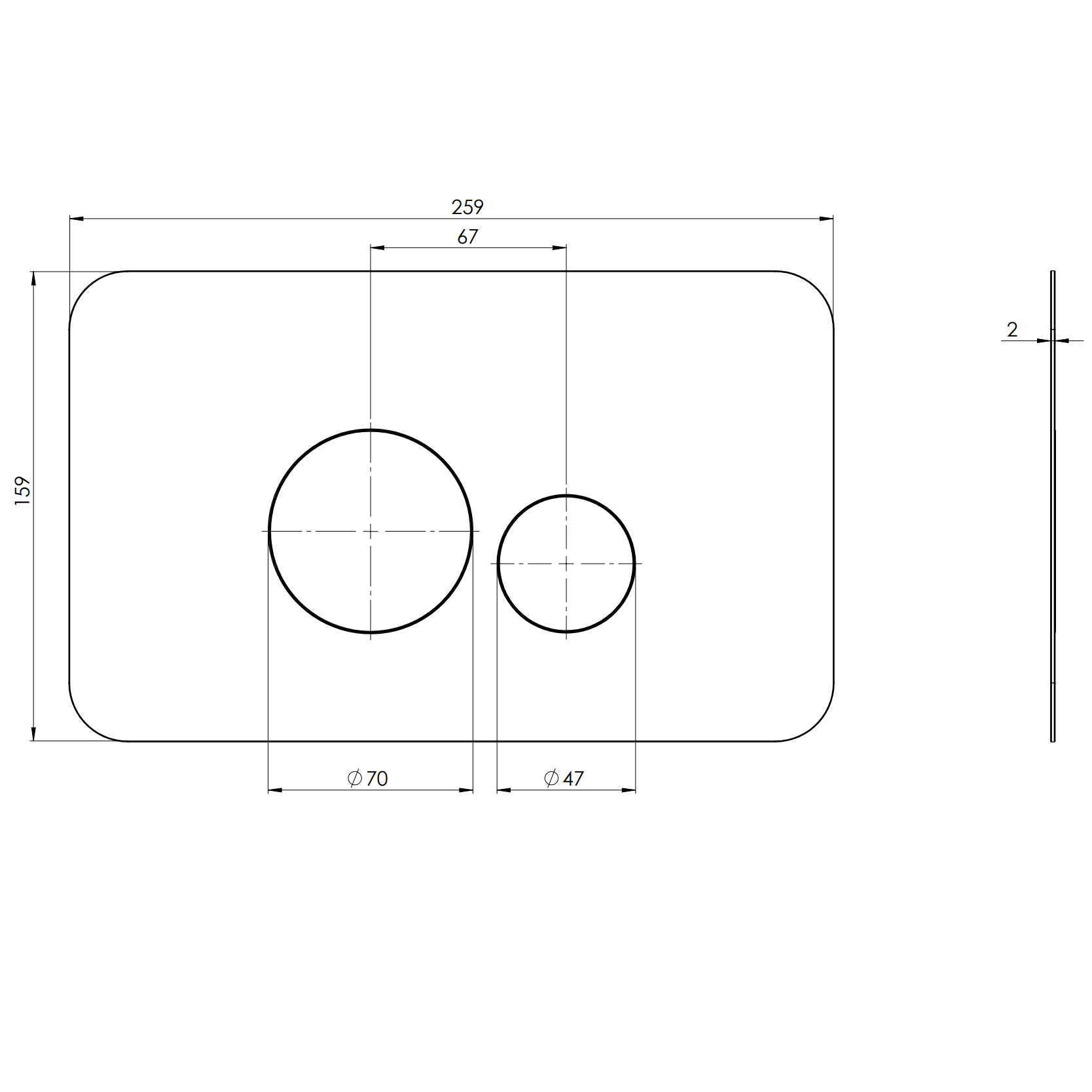 Кнопка смыва для инсталляций Remer RB810BG (золото брашированное)