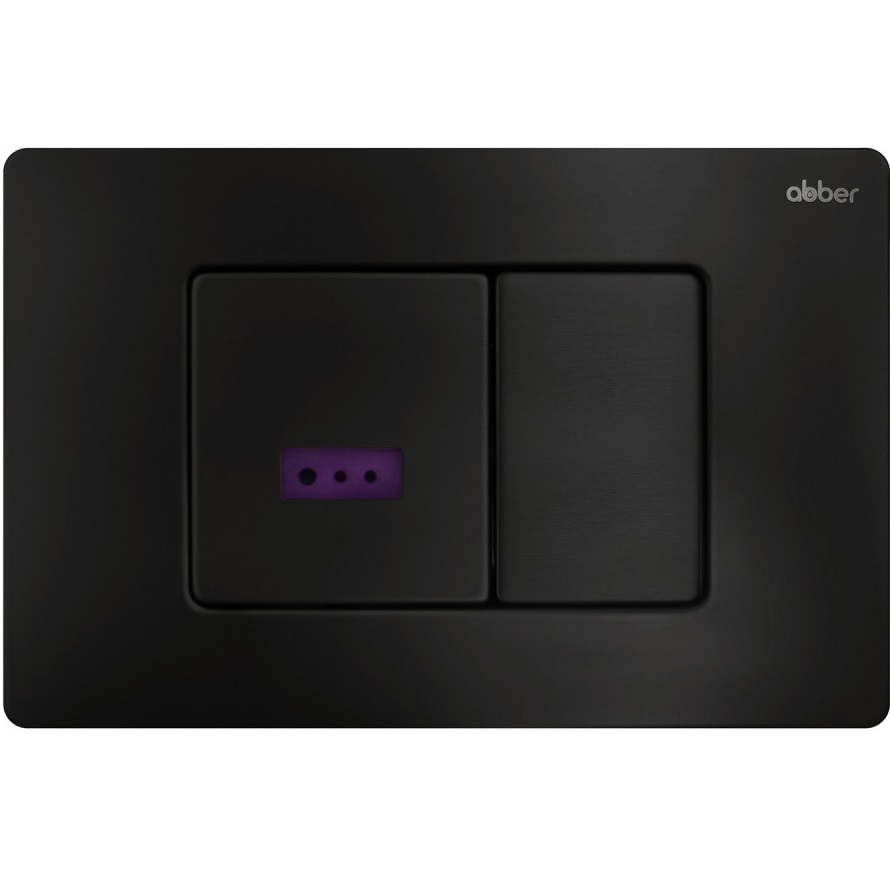 Кнопка смыва сенсорная Abber AC0122SMB (черный матовый)