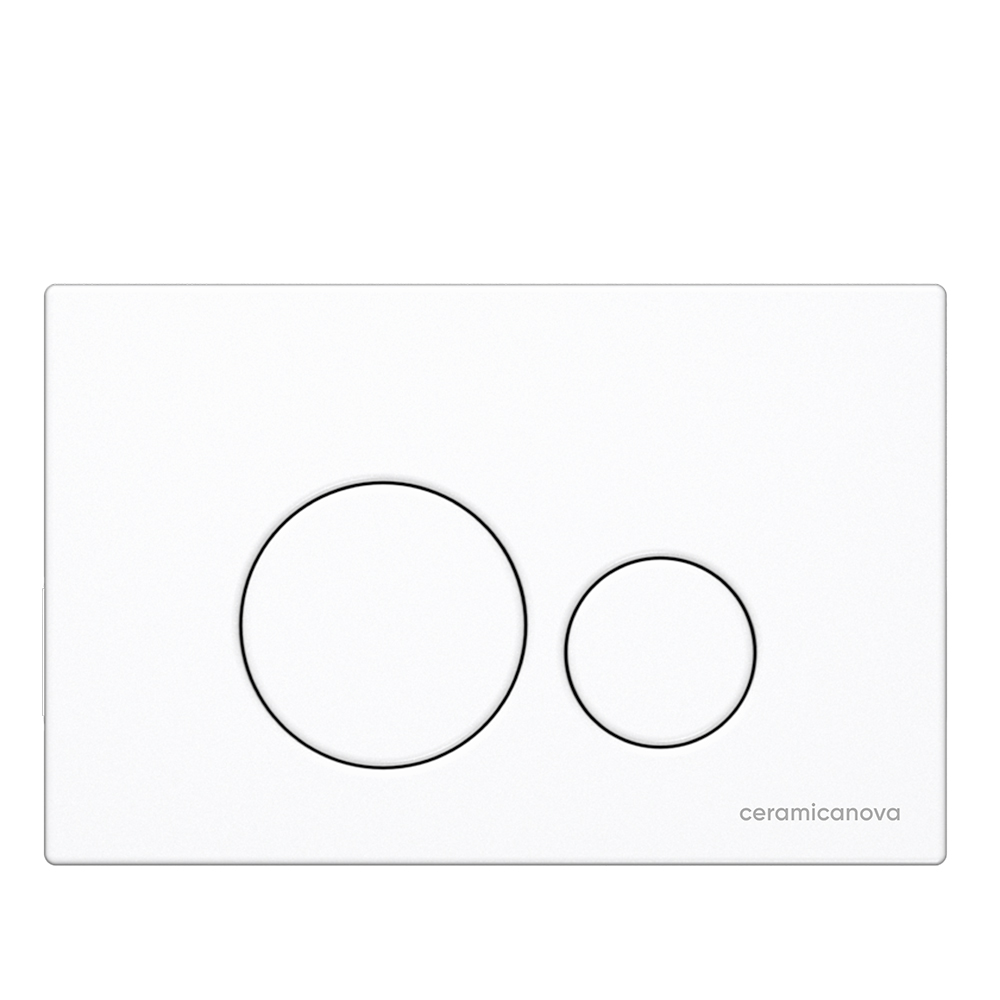 Комплект 4 в 1: Ceramica Nova CN3007_1001W_1000 Унитаз подвесной  Metric Rimless + Система инсталляции Envision + Шумоизоляция + Кнопка смыва Round (белый)