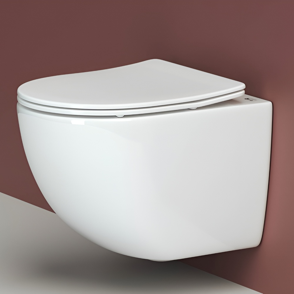 Комплект 4 в 1: Ceramica Nova CN3009_1002M_1000 Унитаз подвесной Forma Rimless + Инсталляция Envision + Шумоизоляция + Кнопка смыва Flat (хром мат)