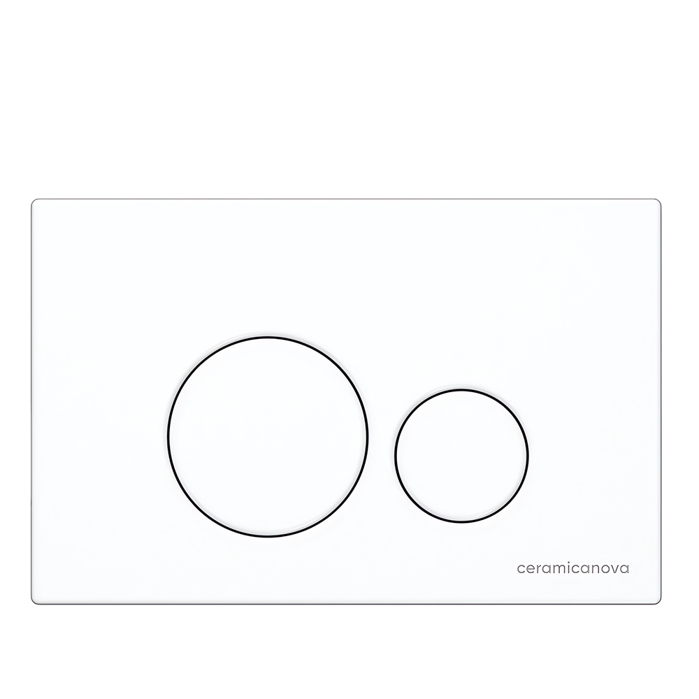 Комплект 4 в 1: Ceramica Nova CN4002_1001W_1000 Унитаз подвесной  Metropol Rimless + Инсталляция Envision + Шумоизоляция + Кнопка смыва Round (белый)