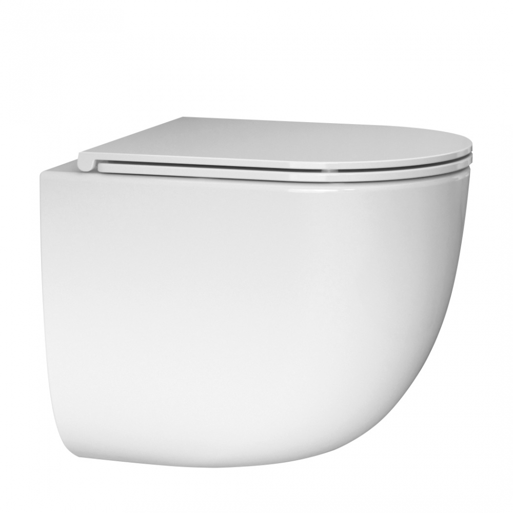 Комплект подвесной унитаз с инсталляцией и кнопкой Abber Bequem AC1132TC-AC0105-AC0120MB (белый, черный матовый)