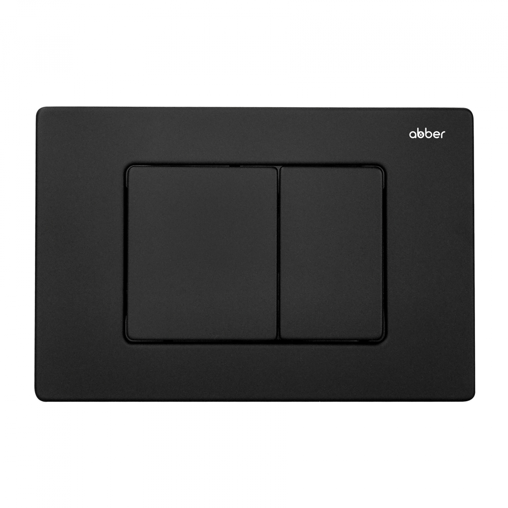 Комплект подвесной унитаз с инсталляцией и кнопкой Abber Bequem AC1131TC-AC0105-AC0120MB (белый, черный матовый)