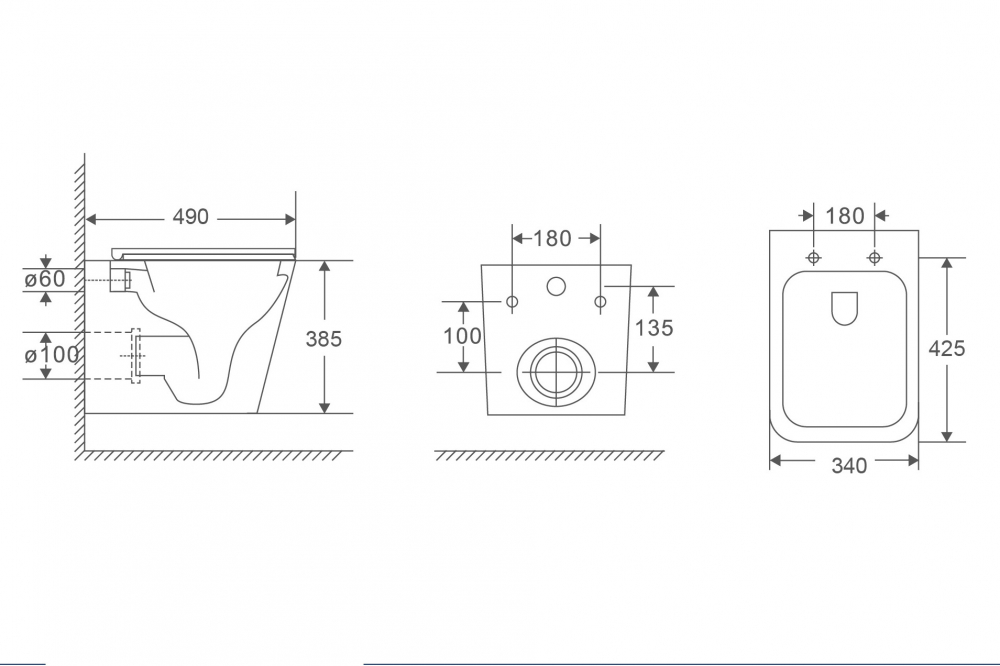 Комплект подвесной унитаз с инсталляцией и кнопкой Abber Rechteck AC1219TC-AC0105-AC0121MW (белый, белый матовый)