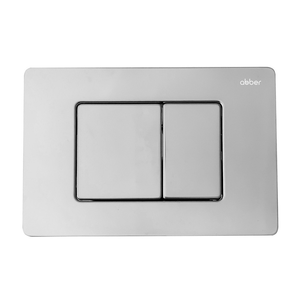 Комплект подвесной унитаз с инсталляцией и кнопкой Abber Rechteck AC1219TC-AC0105-AC0120 (белый, хром глянцевый)