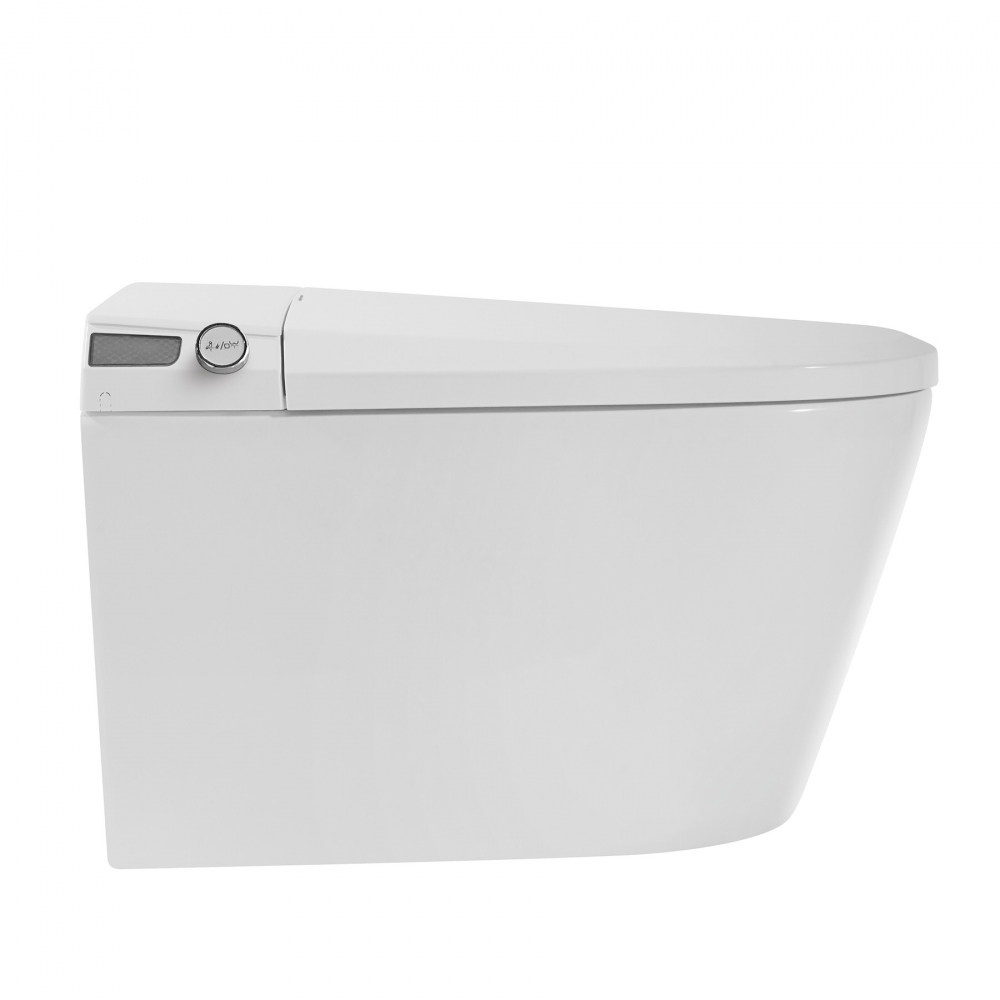 Комплект унитаз-биде подвесной с инсталляцией Abber Rechteck AC1119S-AC0101P2 59x37x39 (белый), электронный