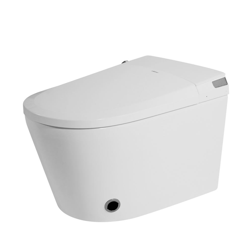 Комплект унитаз-биде подвесной с инсталляцией Abber Rechteck AC1119S-AC0101P2 59x37x39 (белый), электронный