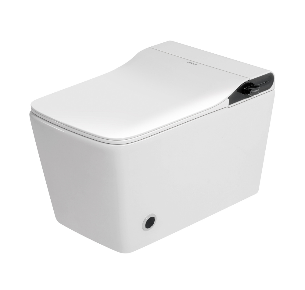 Комплект унитаз-биде подвесной с инсталляцией Abber Rechteck AC1215S-AC0101P2 60x36x38 (белый), электронный