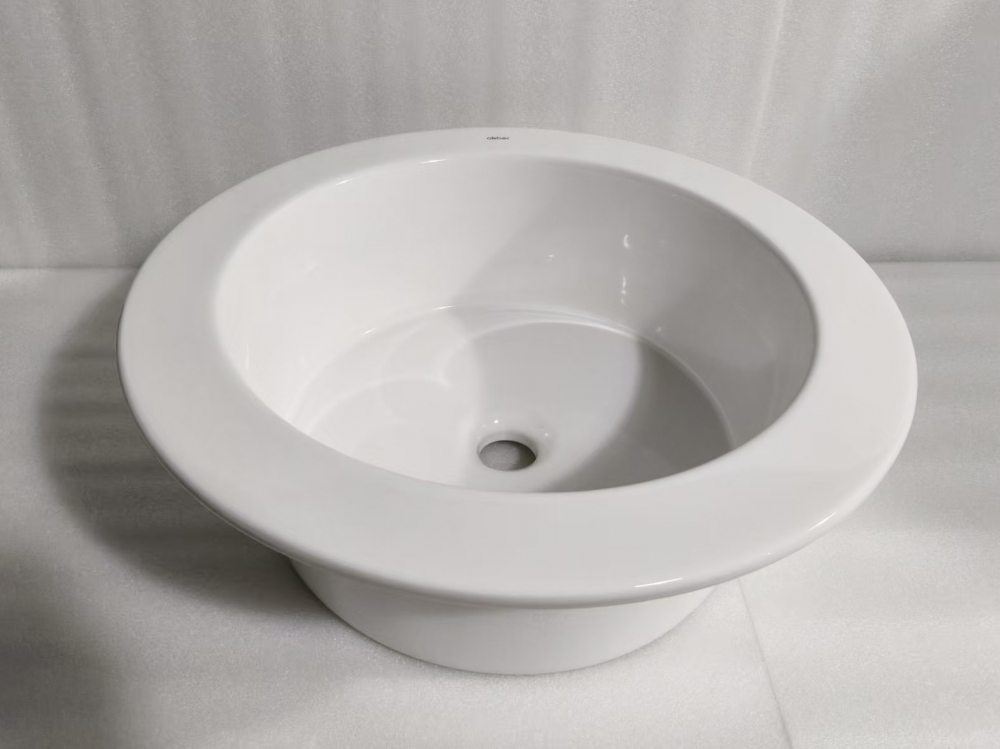 Консоль с керамической раковиной Abber Bequem AC2130 50x50x85 (белый)