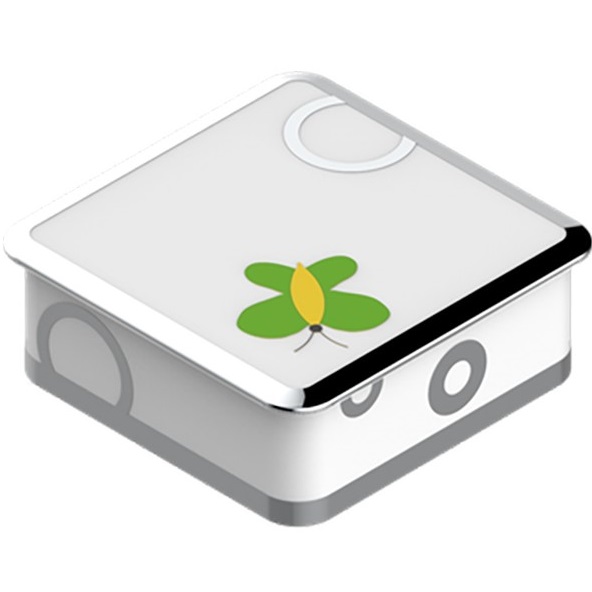 Коробка для таблеток фарфоровая настольная 5.5x5.5 см. THG Capucine Vert Decor Platine A7E-A02-4617 (платина, зеленый, белый)