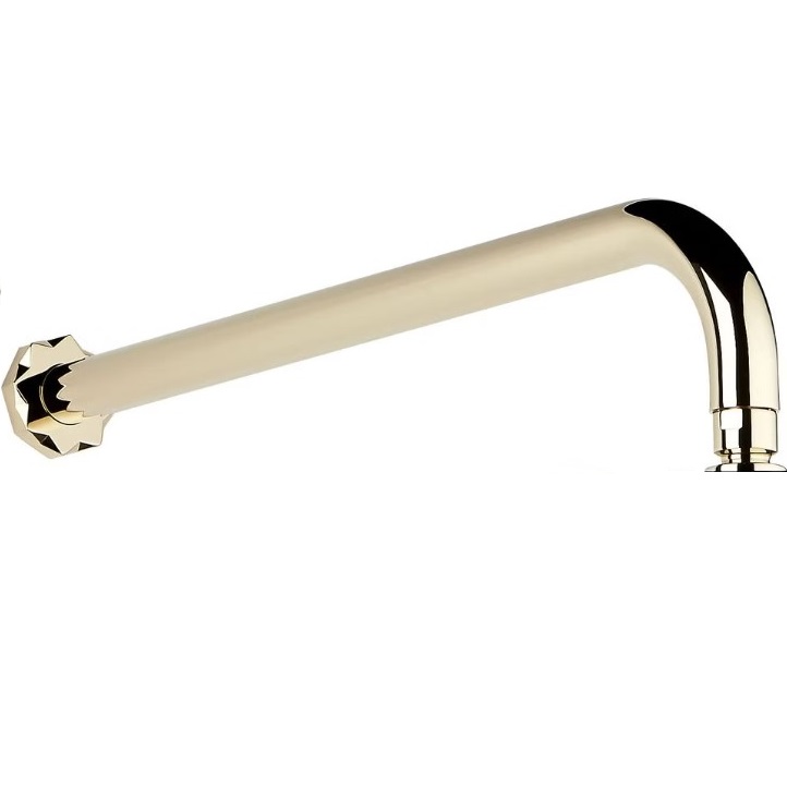 Кронштейн для верхнего душа настенный 45 см. THG Nihal Porcelaine Ivoire U2N-F30-84L (золотой)