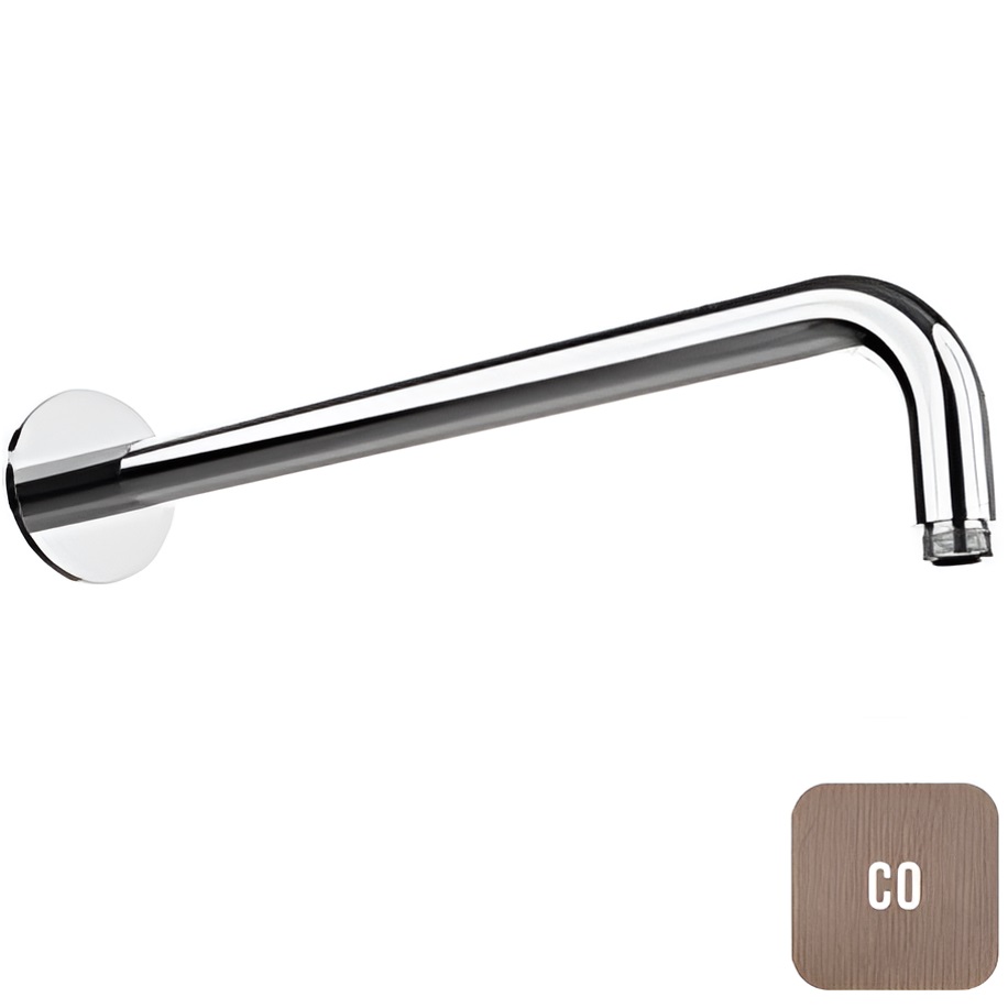 Кронштейн для верхнего душа настенный Almar Round 35см E021113.CO (медь брашированная)