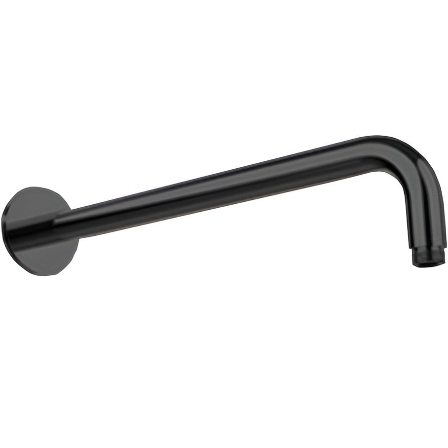 Кронштейн для верхнего душа настенный Almar Round 35см E021113.MB (черный матовый)