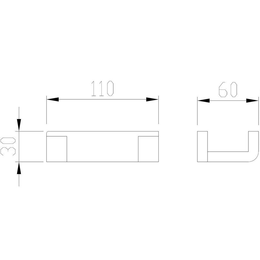 Крючок Abber Nord AA1750SP (сатин), двойной