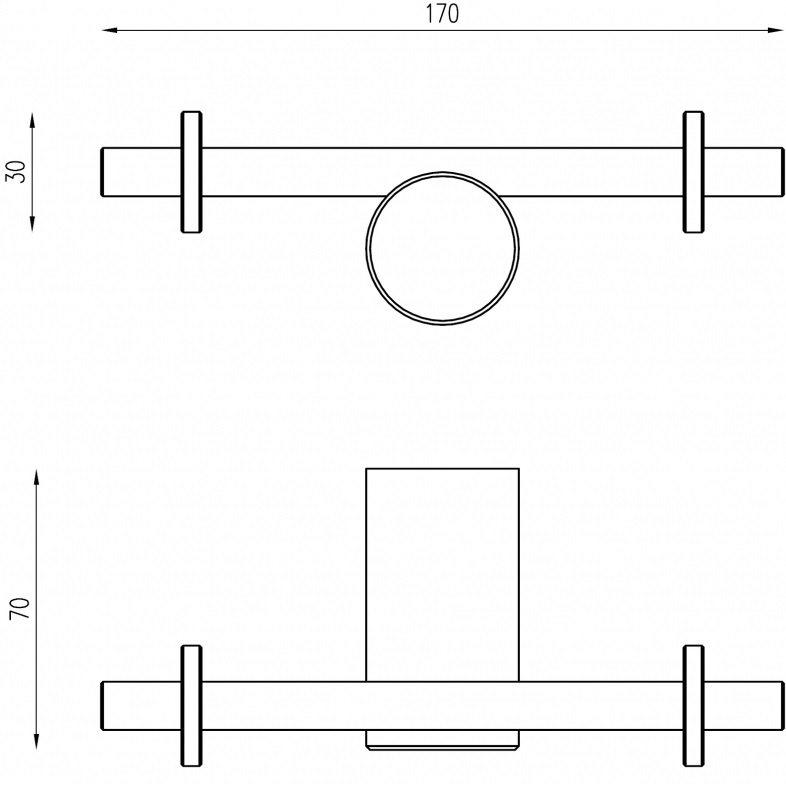 Крючок Abber Osten 316 AA1852BGG (оружейная сталь брашированная), двойной