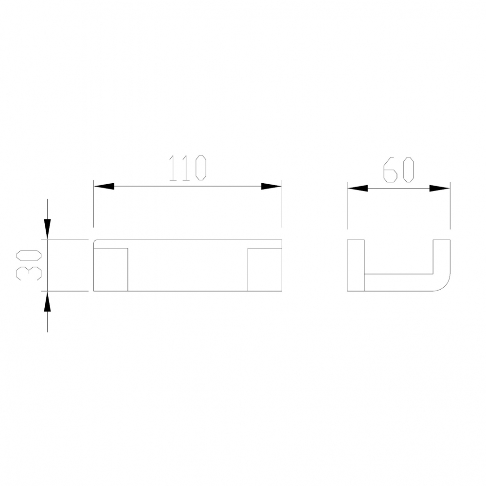 Крючок Abber Westen AA1750 (хром), двойной