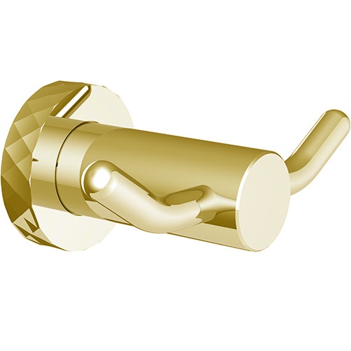 Крючок двойной Fima Carlo Frattini Accessori F6004T/2GOR (золотой)