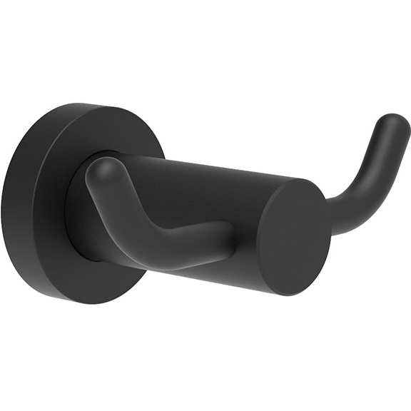 Крючок двойной Fima Carlo Frattini Rotola F6004/2NS (черный матовый)