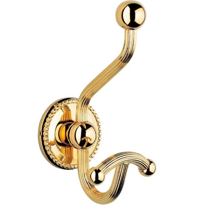Крючок двойной подвесной THG Amour De Trianon G24-F01-510A (золотой)