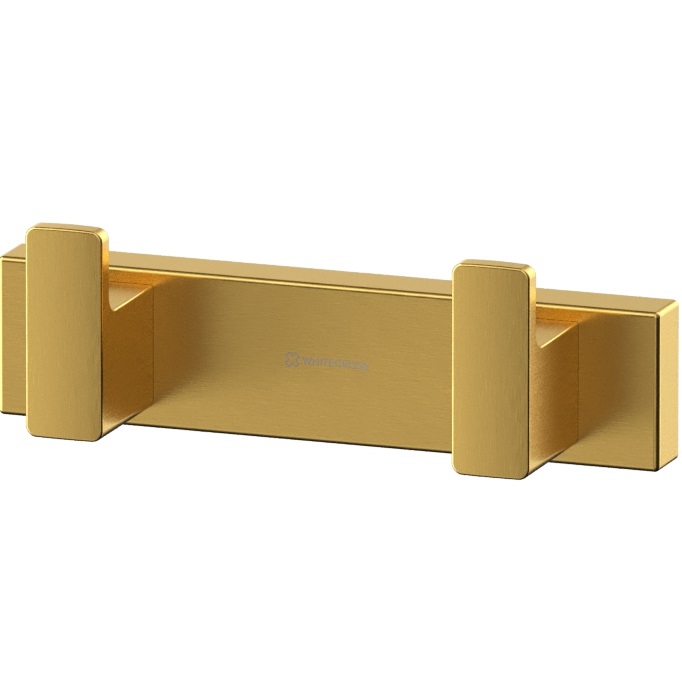 Крючок двойной Whitecross Cubo CU2412GLB (золото брашированное PVD)