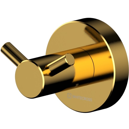 Крючок настенный двойной Whitecross Ergo ER2212GL (золотой PVD)