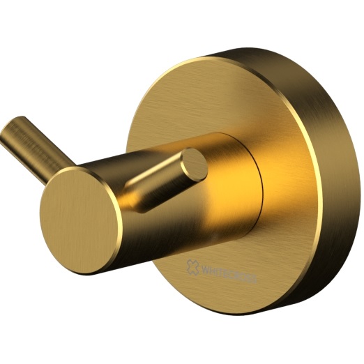 Крючок настенный двойной Whitecross Ergo ER2212GLB (золото брашированное PVD)