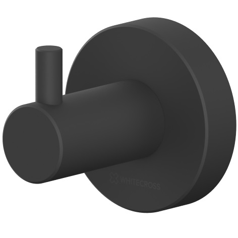 Крючок настенный одинарный Whitecross Ergo ER2210BL (черный матовый)